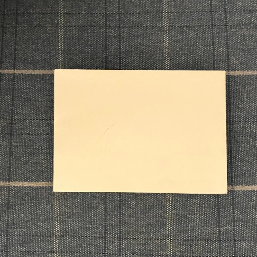 8 White and Blue Envelopes